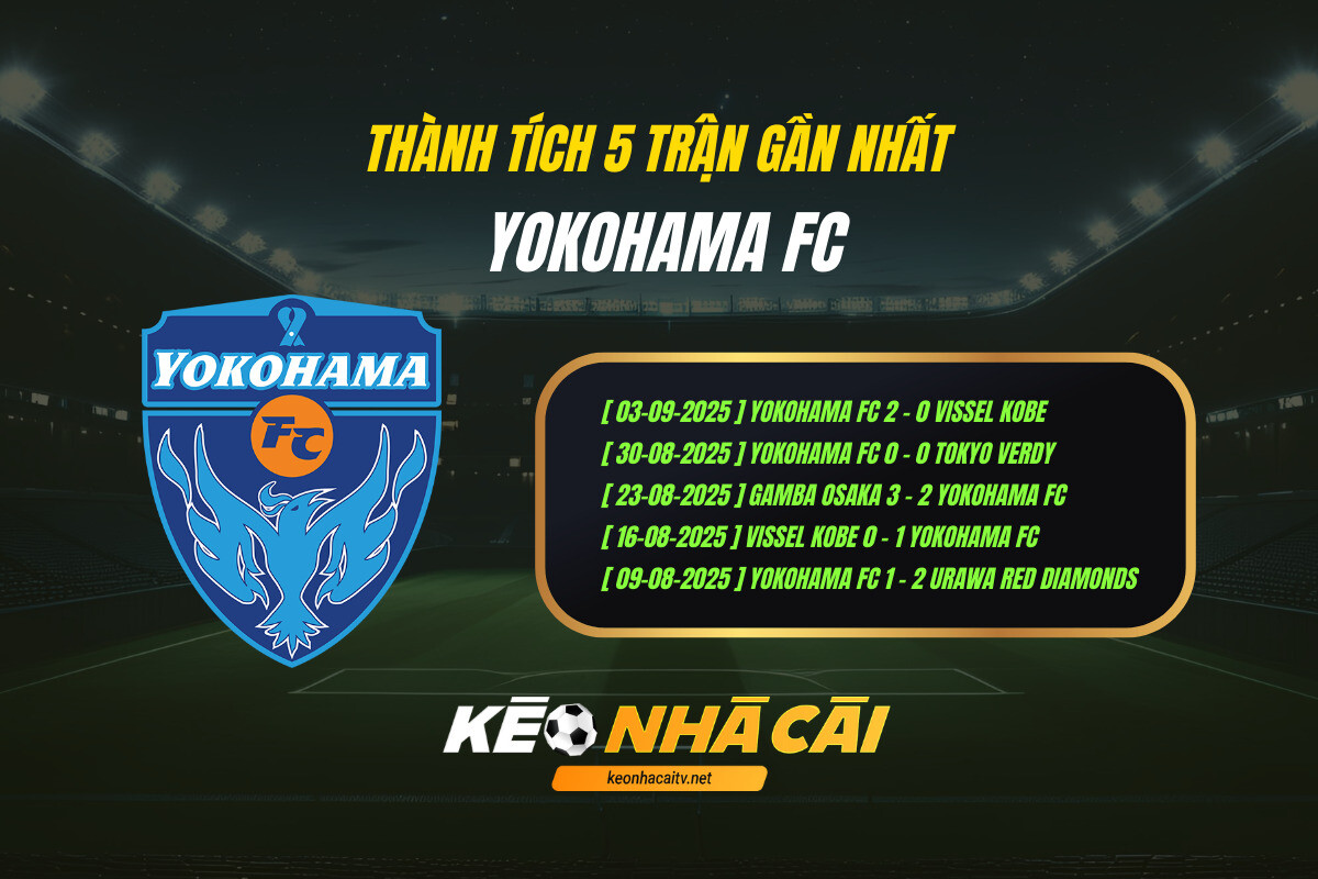 Thanh Tich 5 Tran Gan Nhat Yokohama Fc Keo Nha Cai 1 Thành Tích 5 Trận Gần Nhất Yokohama Fc Keo Nha Cai